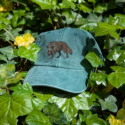 Grey Wolf Embroidered Baseball Cap