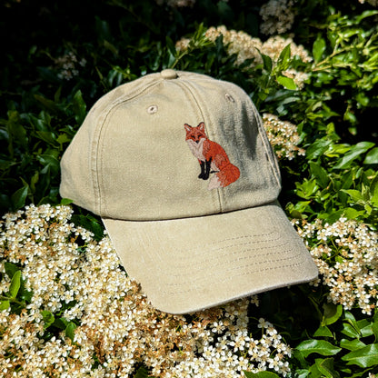 Fox Embroidered Baseball Cap