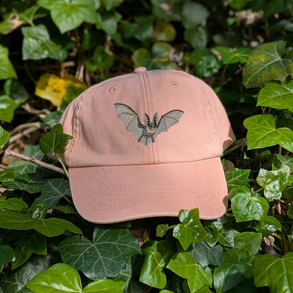 Grey Long-Eared Bat Embroidered Baseball Cap