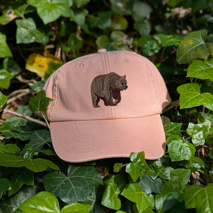 Brown Bear Embroidered Baseball Cap