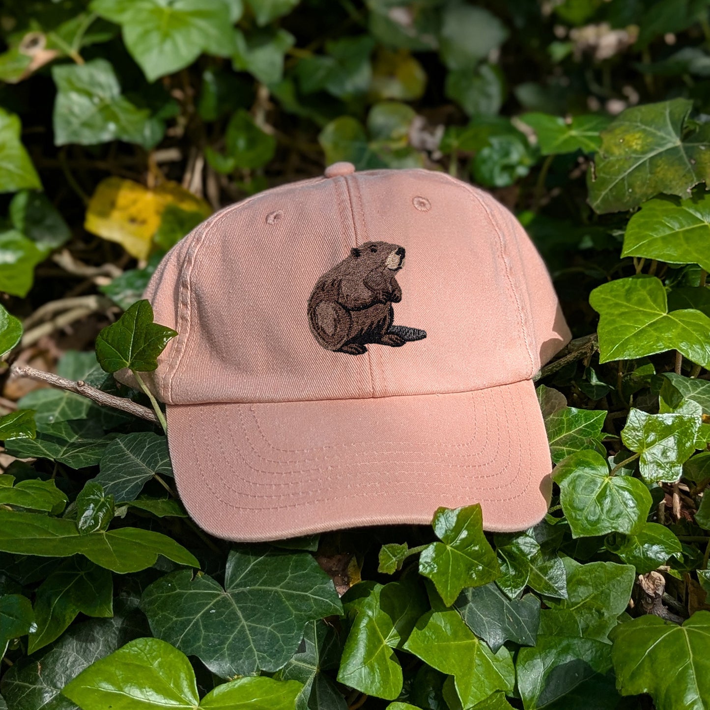 Beaver Embroidered Baseball Cap