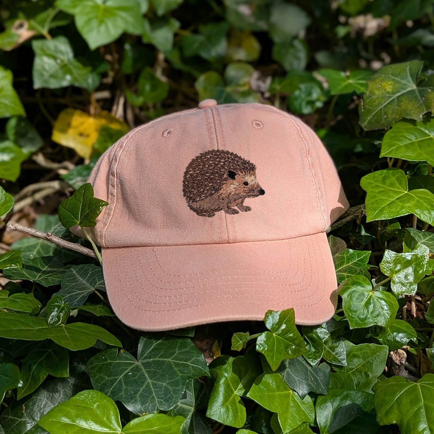 Hedgehog Embroidered Baseball Cap