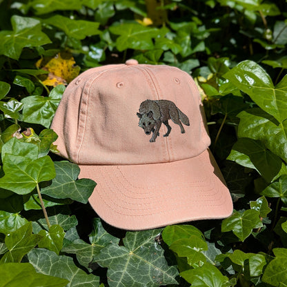 Grey Wolf Embroidered Baseball Cap