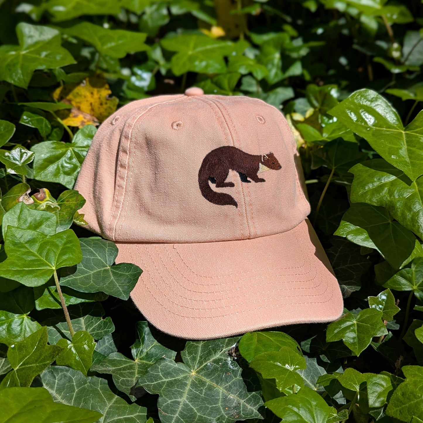 Pine Marten Embroidered Baseball Cap