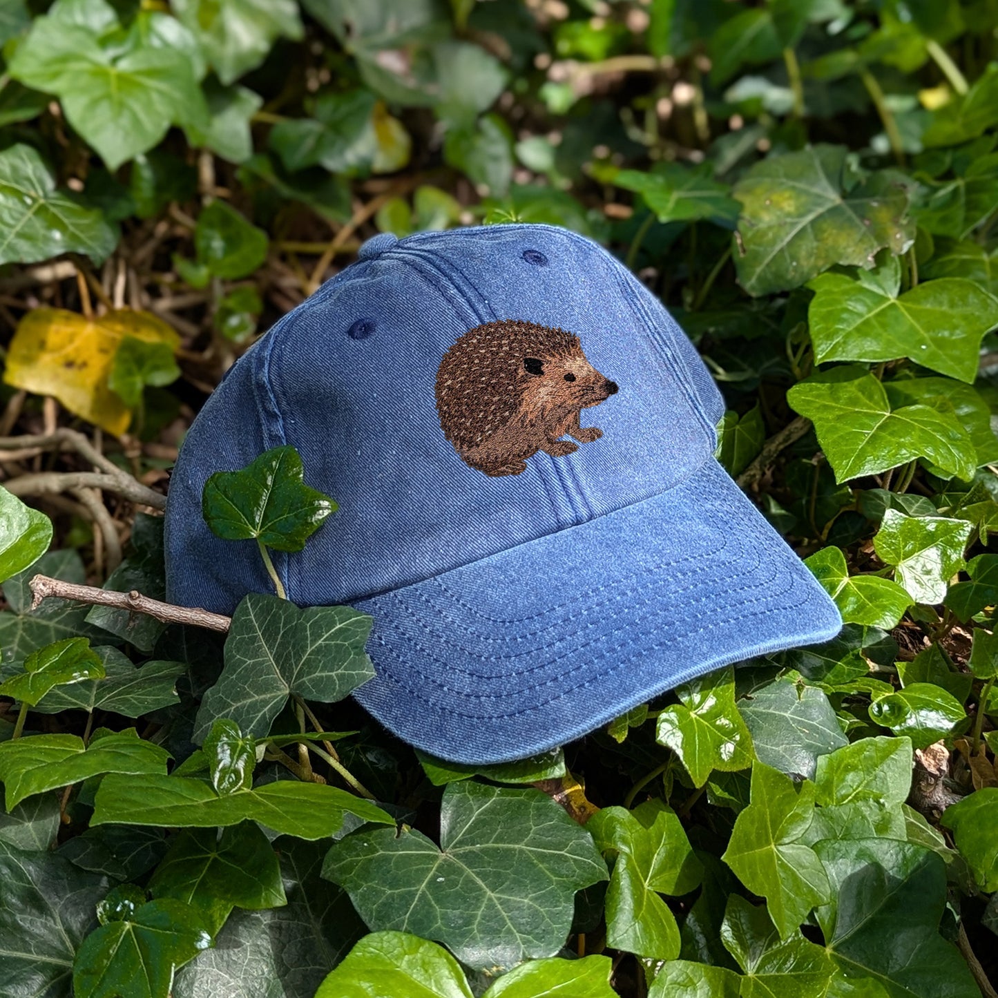 Hedgehog Embroidered Baseball Cap