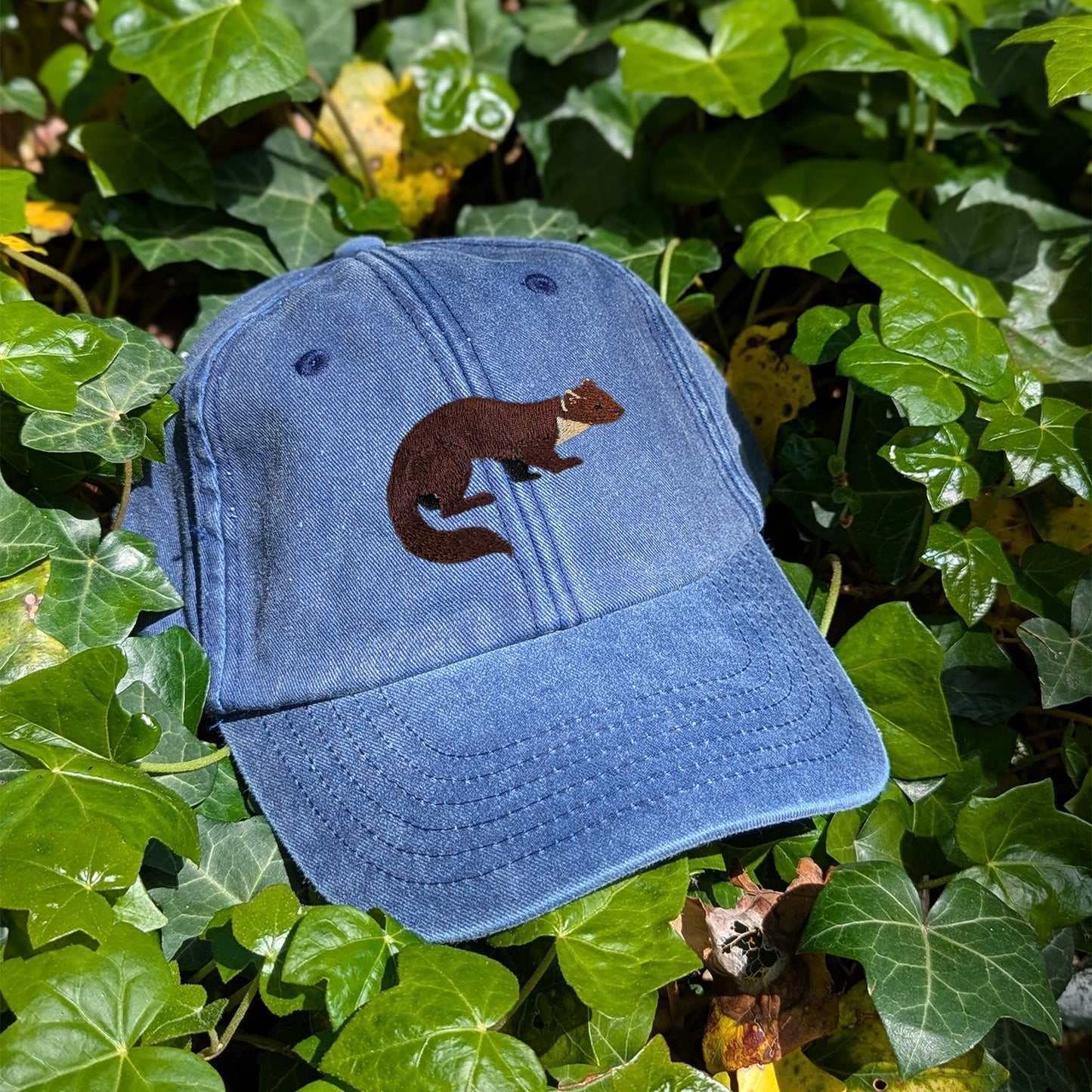 Pine Marten Embroidered Baseball Cap