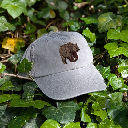 Brown Bear Embroidered Baseball Cap