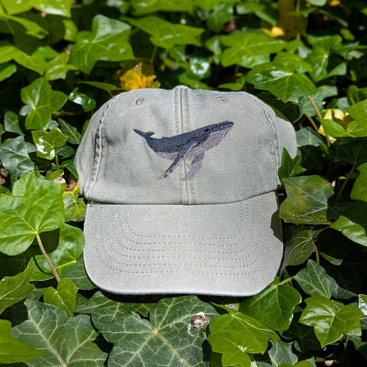 Humpback Whale Embroidered Baseball Cap