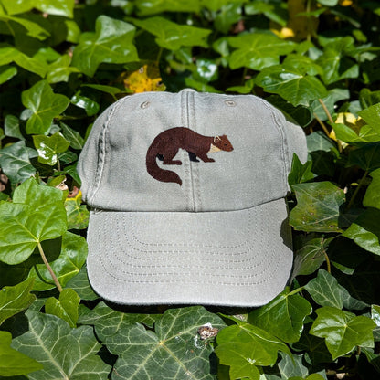 Pine Marten Embroidered Baseball Cap