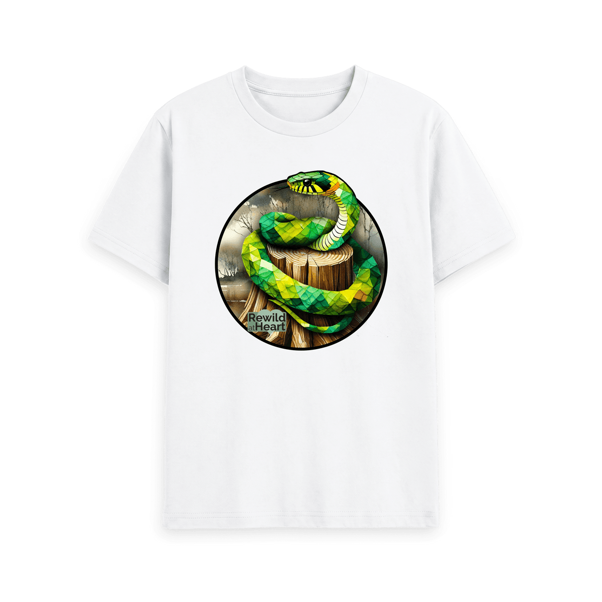 White Printed T-shirt Front