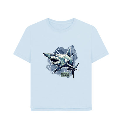 Sky Blue Goblin Shark Women's Relaxed-Fit T-Shirt