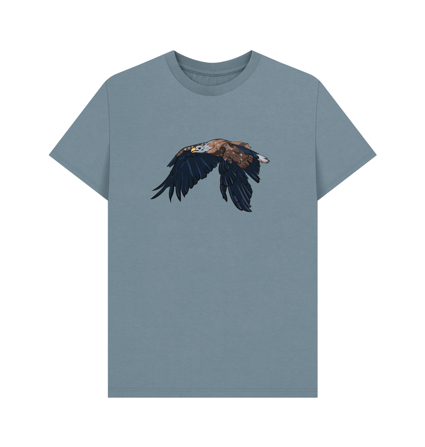 Stone Blue Printed T-shirt Front