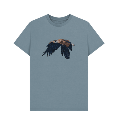 Stone Blue Printed T-shirt Front