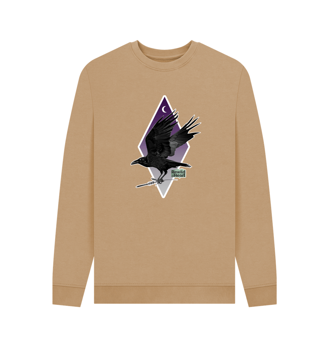 Sand Raven Moon Crescent Men's Sweater