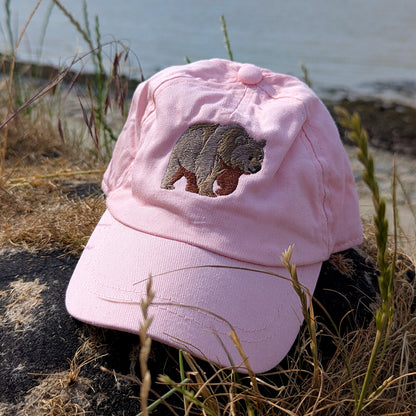 Brown Bear Embroidered Baby/Toddler Cap (up to 5 years)