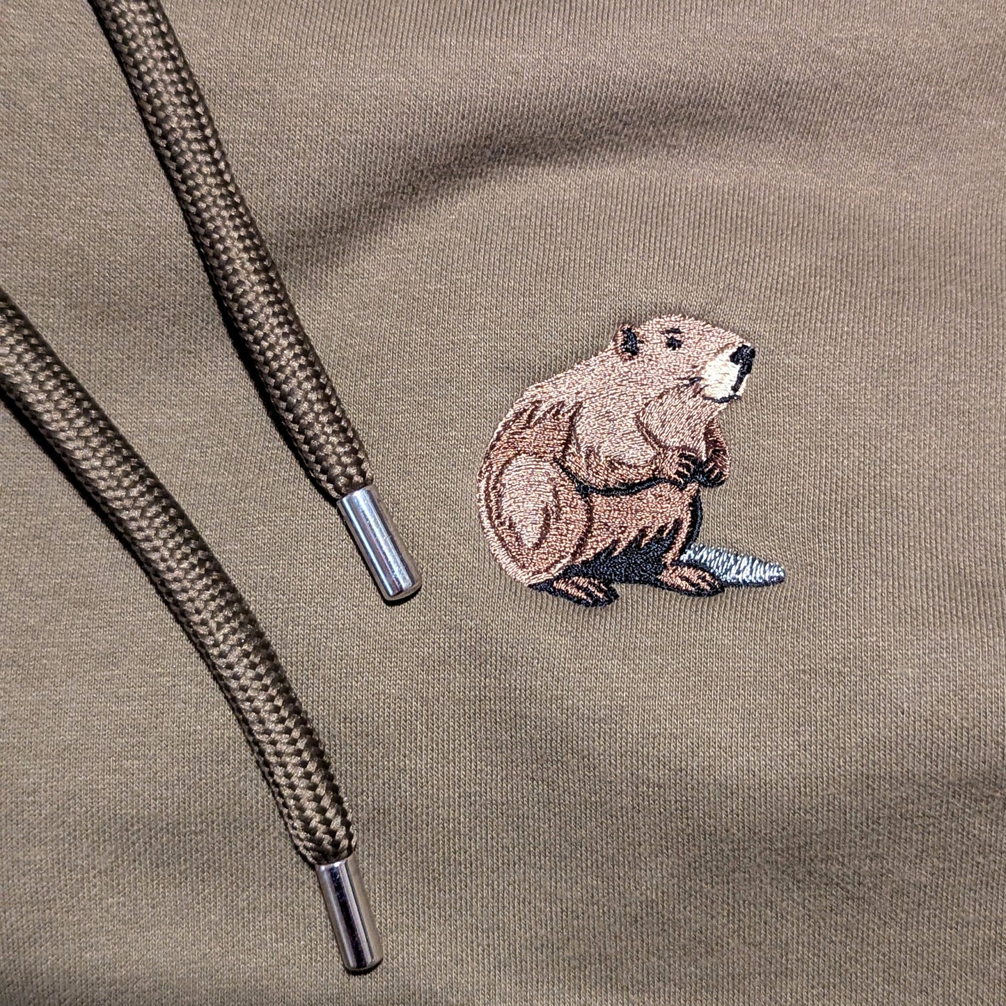 Beaver Embroidered Unisex Hoodie