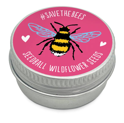 Mini Seedball Tin: Bee Mix, Wildflowers for a Healthy Garden #Savethebees