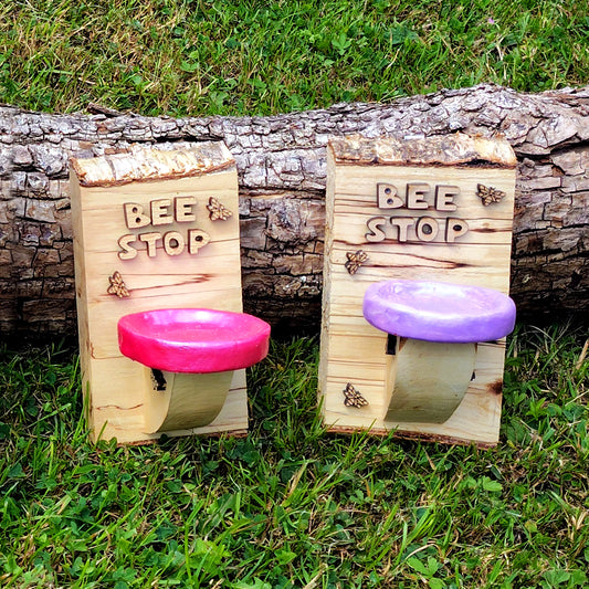 Handmade Bee Stop for Local Pollinators