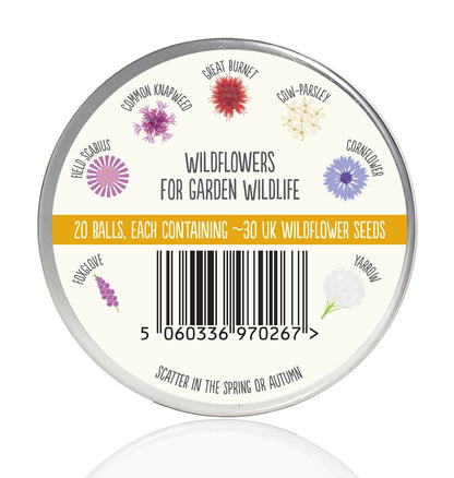Seedball Tin: Beetle Mix, Wildflowers for Pollinator Heroes
