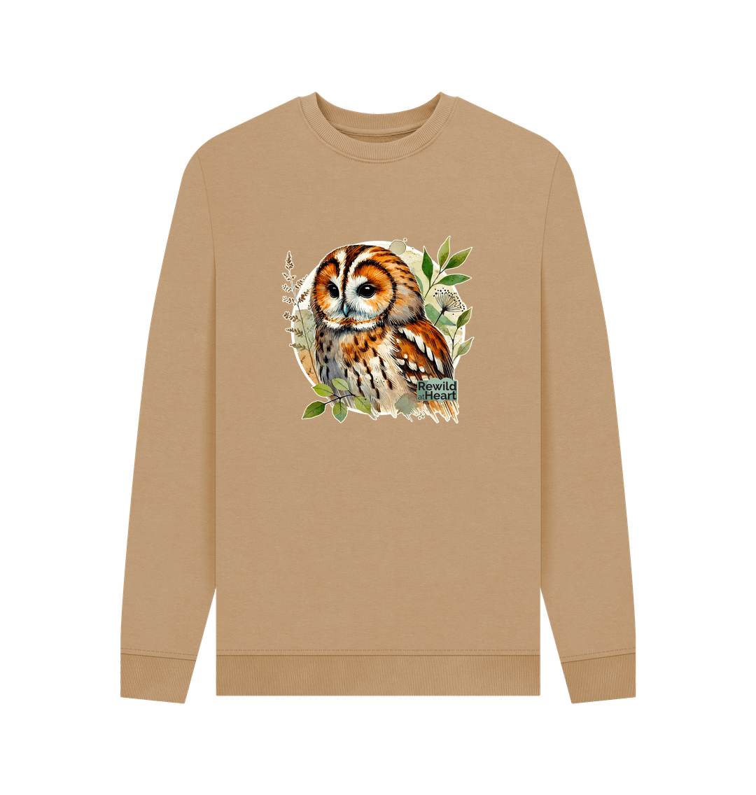 Sand Tawny Owl Forest Men's Sweater