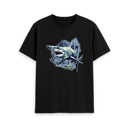 Black Printed T-shirt Front