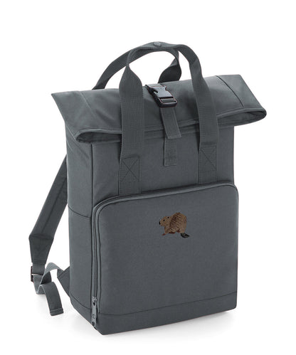 Beaver Riverside Embroidered Recycled Roll-Top Backpack