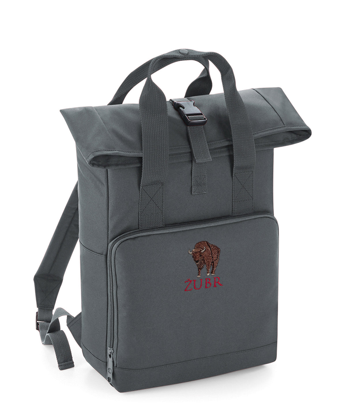 Bison Zubr Embroidered Recycled Roll-Top Backpack (Limited Edition)
