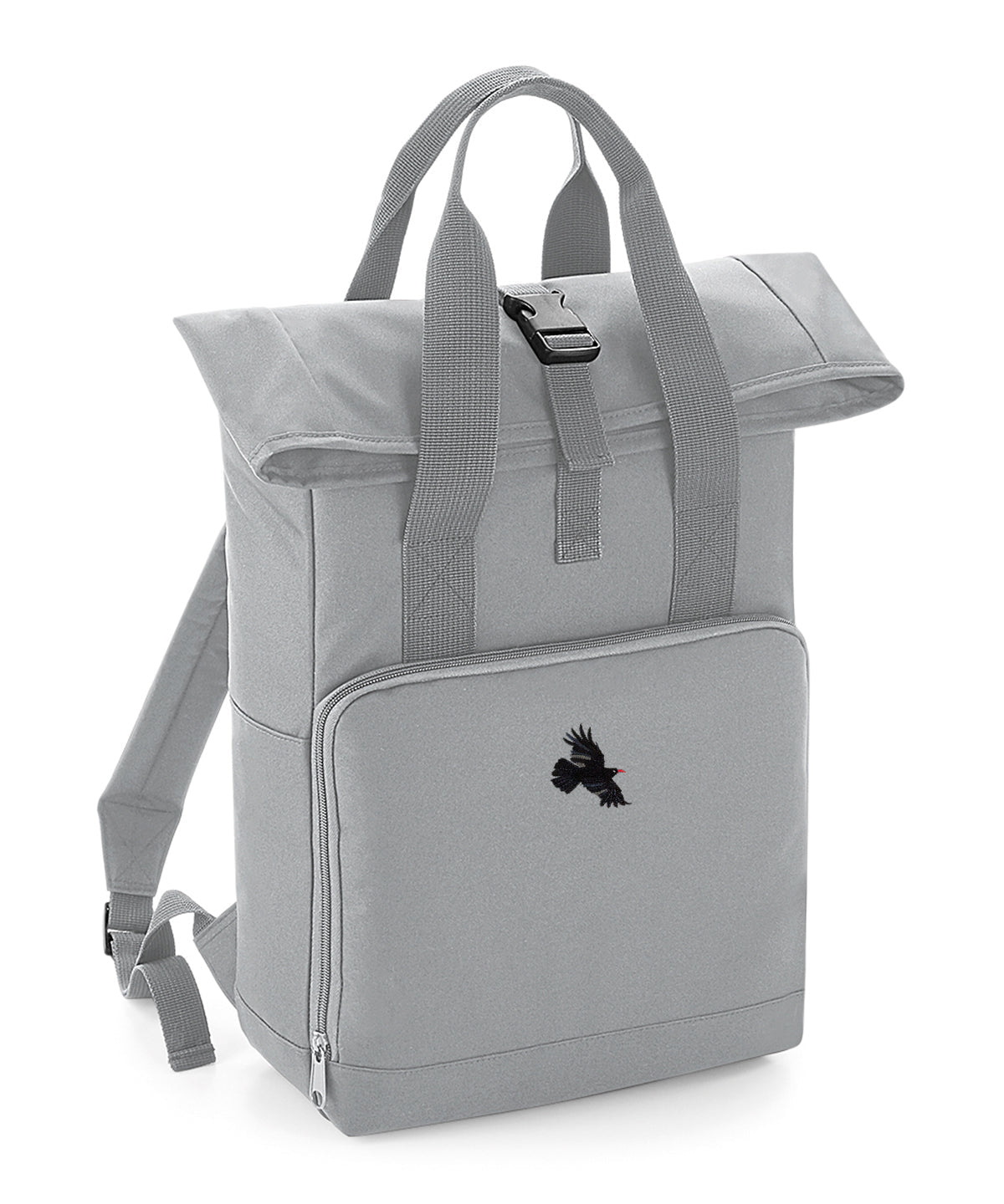 Chough Embroidered Recycled Roll-Top Backpack
