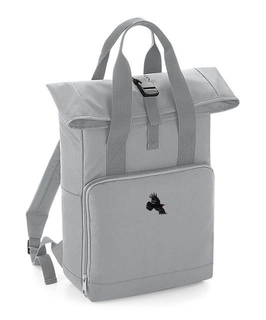 Chough Embroidered Recycled Roll-Top Backpack
