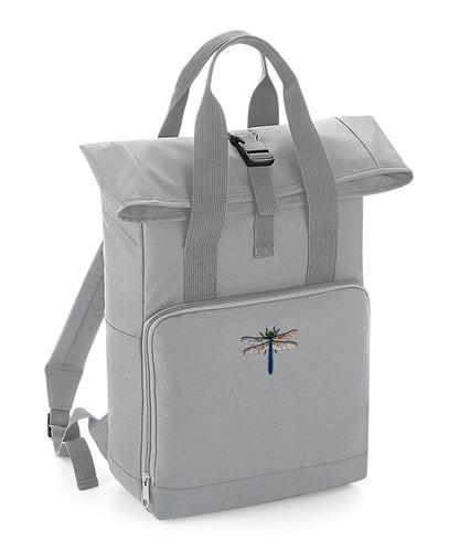 Dragonfly Embroidered Recycled Roll-Top Backpack