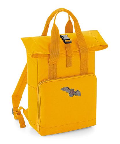 Pipistrelle Bat Embroidered Recycled Roll-Top Backpack