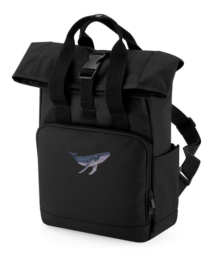 Humpback Whale Embroidered Mini Backpack