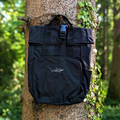 Thresher Shark Embroidered Mini Backpack