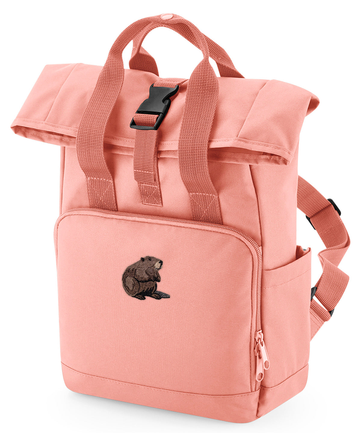 Beaver Embroidered Mini Backpack