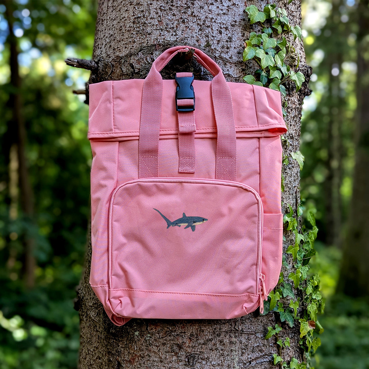 Thresher Shark Embroidered Mini Backpack