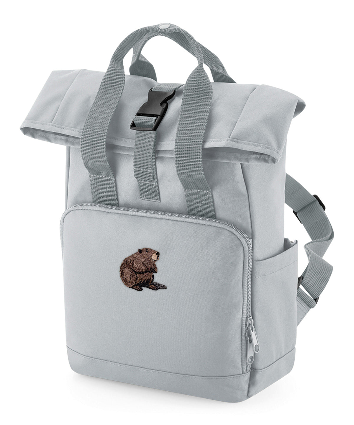 Beaver Embroidered Mini Backpack