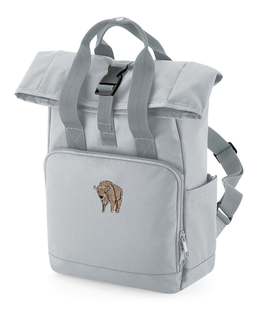 Bison Embroidered Mini Backpack
