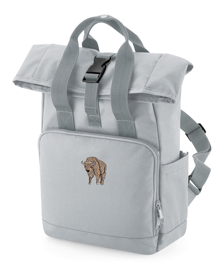 Bison Embroidered Mini Backpack