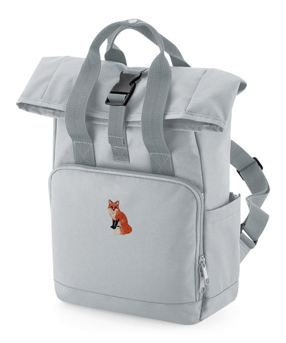 Fox Embroidered Mini Backpack