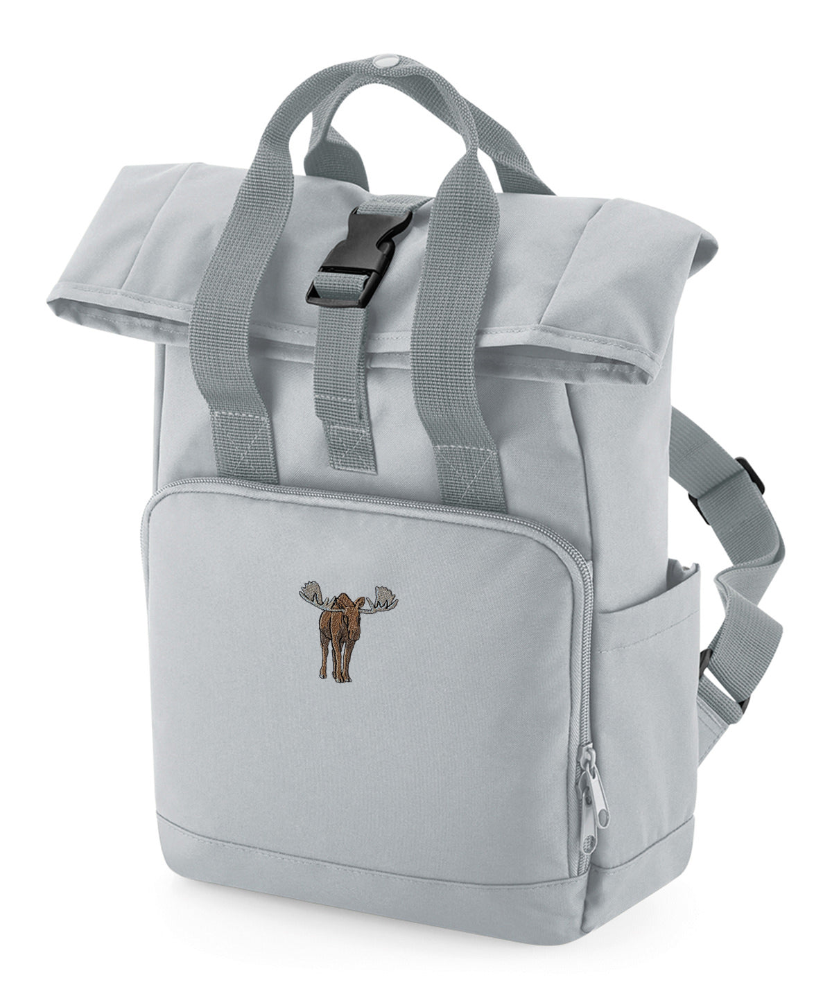 Moose Embroidered Mini Backpack