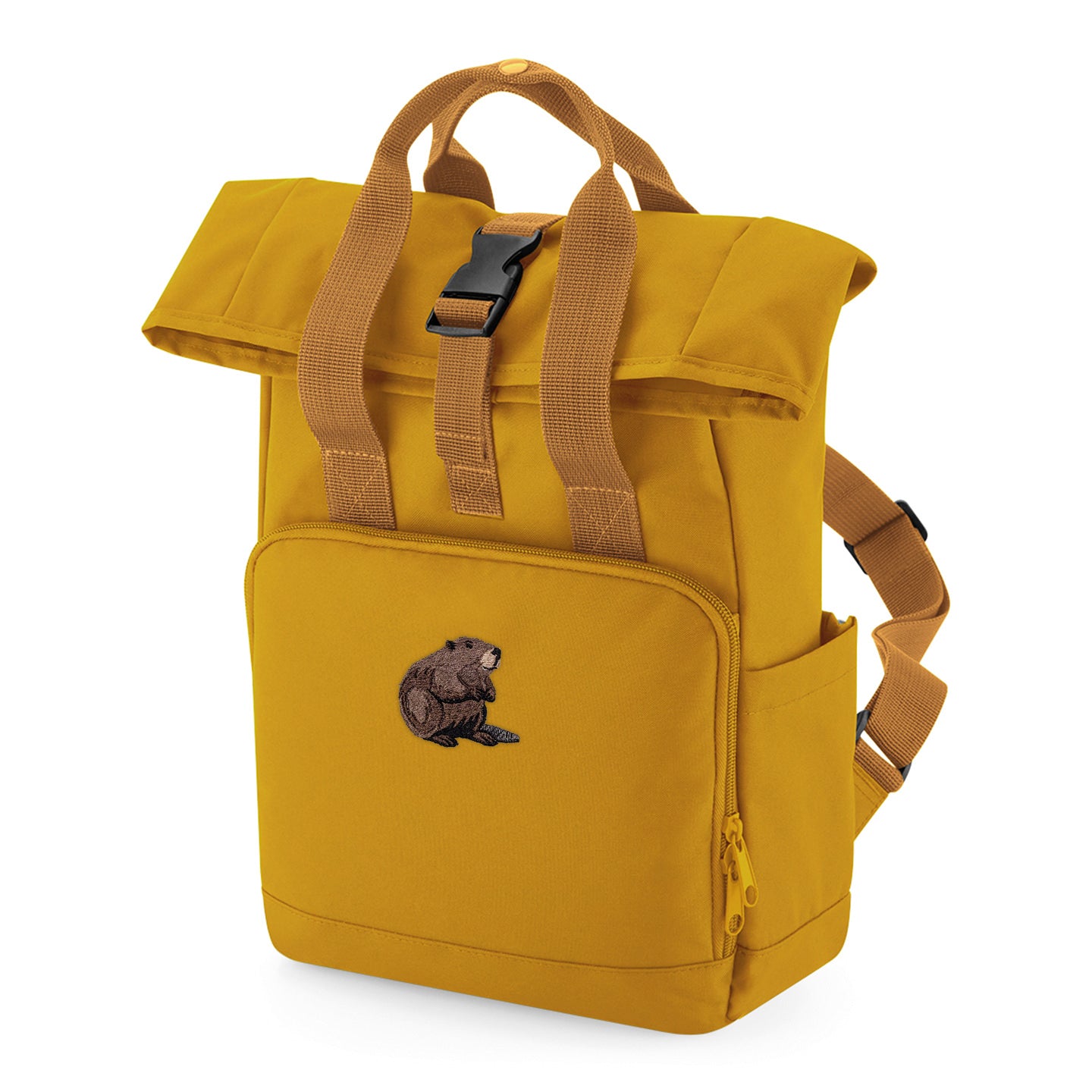 Beaver Embroidered Mini Backpack