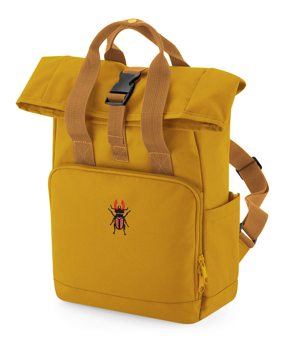 Stag Beetle Embroidered Mini Backpack
