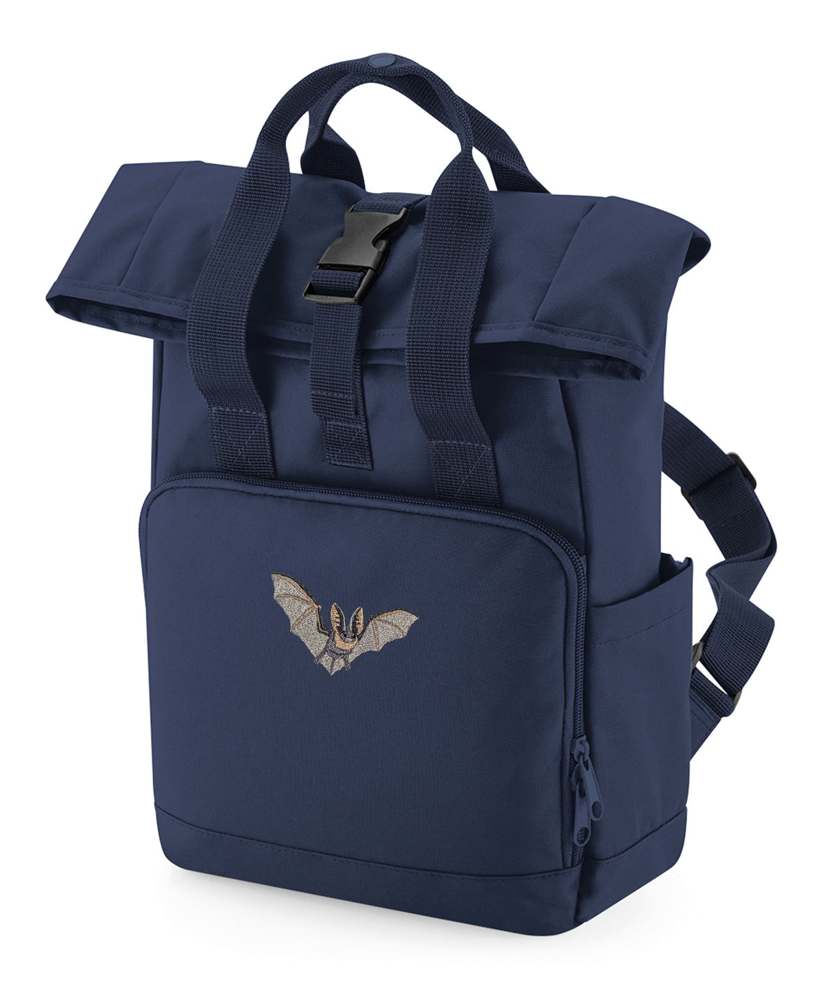 Grey Long-Eared Bat Embroidered Mini Backpack