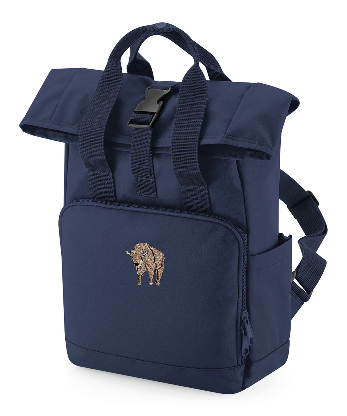 Bison Embroidered Mini Backpack