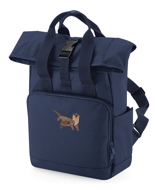 Otter Embroidered Mini Backpack