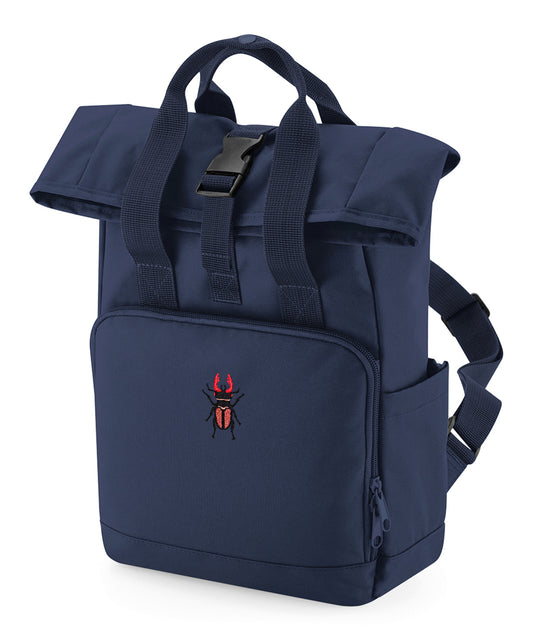 Stag Beetle Embroidered Mini Backpack