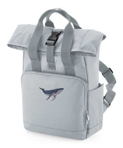 Humpback Whale Embroidered Mini Backpack