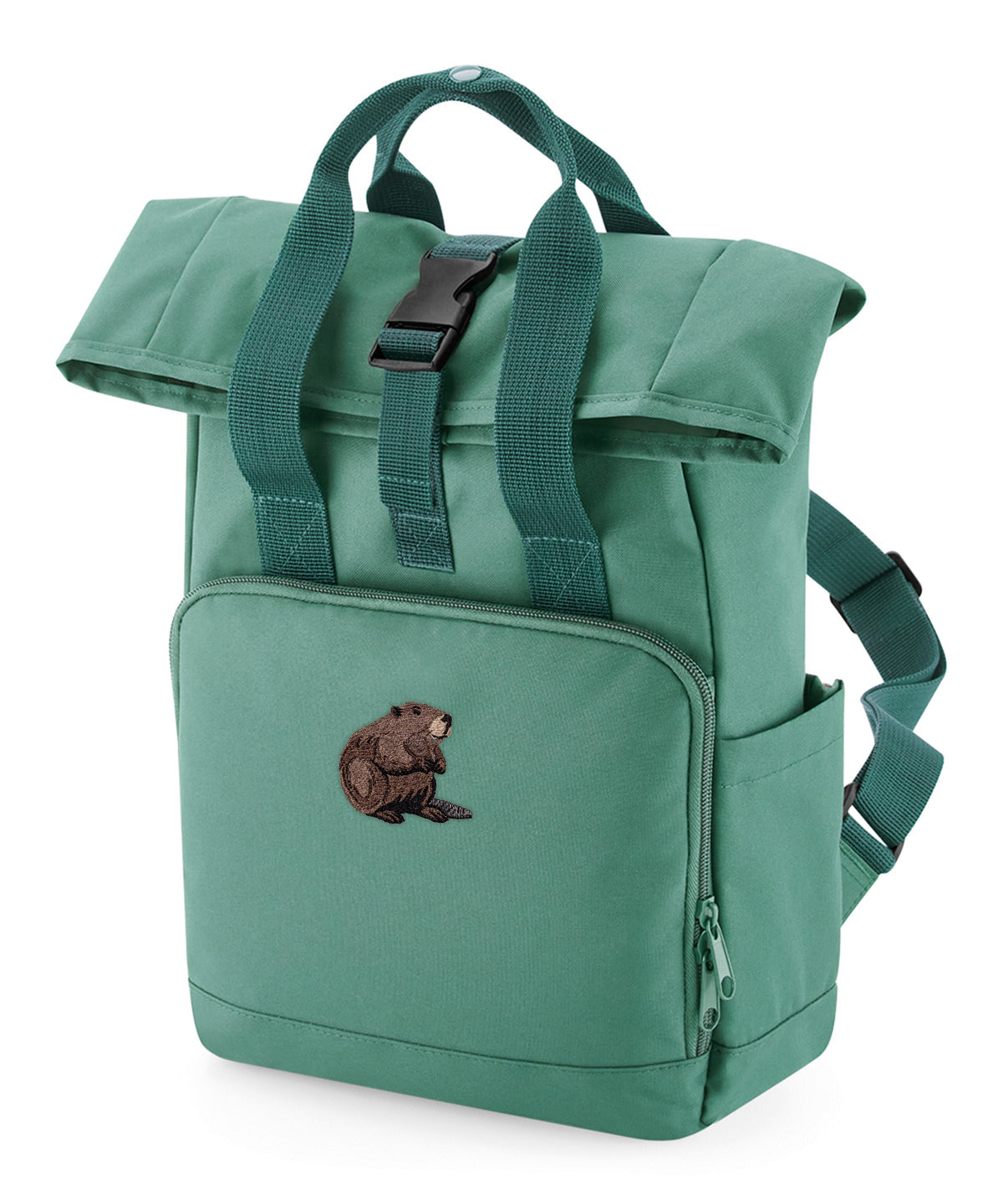Beaver Embroidered Mini Backpack