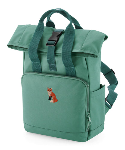 Fox Embroidered Mini Backpack