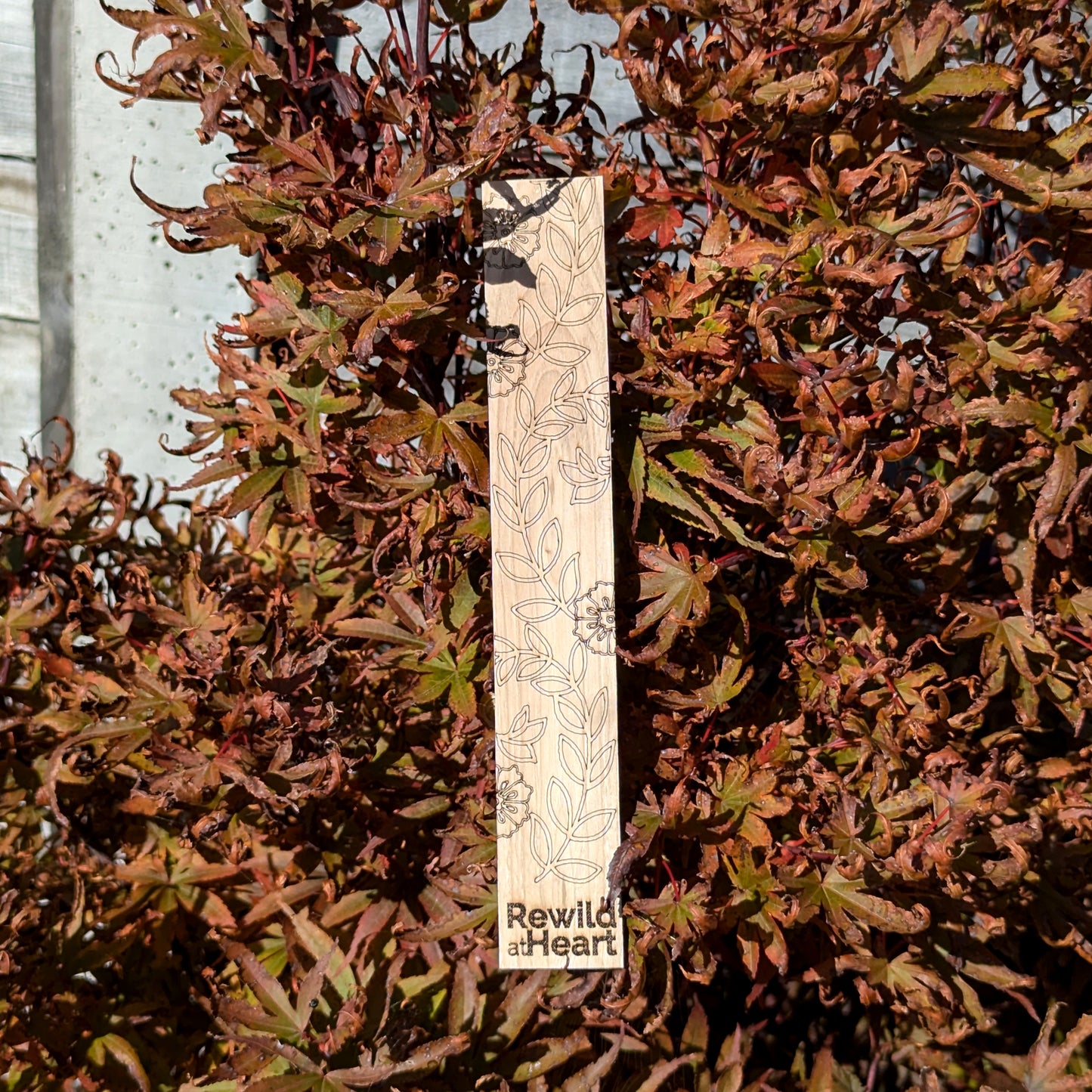 Rewild at Heart Wooden Bookmark